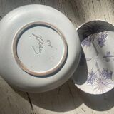 Pair of blue thistle plates