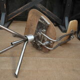 Wooden metal adjustable desk chair 1950