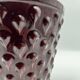 Burgundy ceramic planter