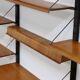 Rare Scandinavian Wall Mounted Plywood Shelving Unit 1950s