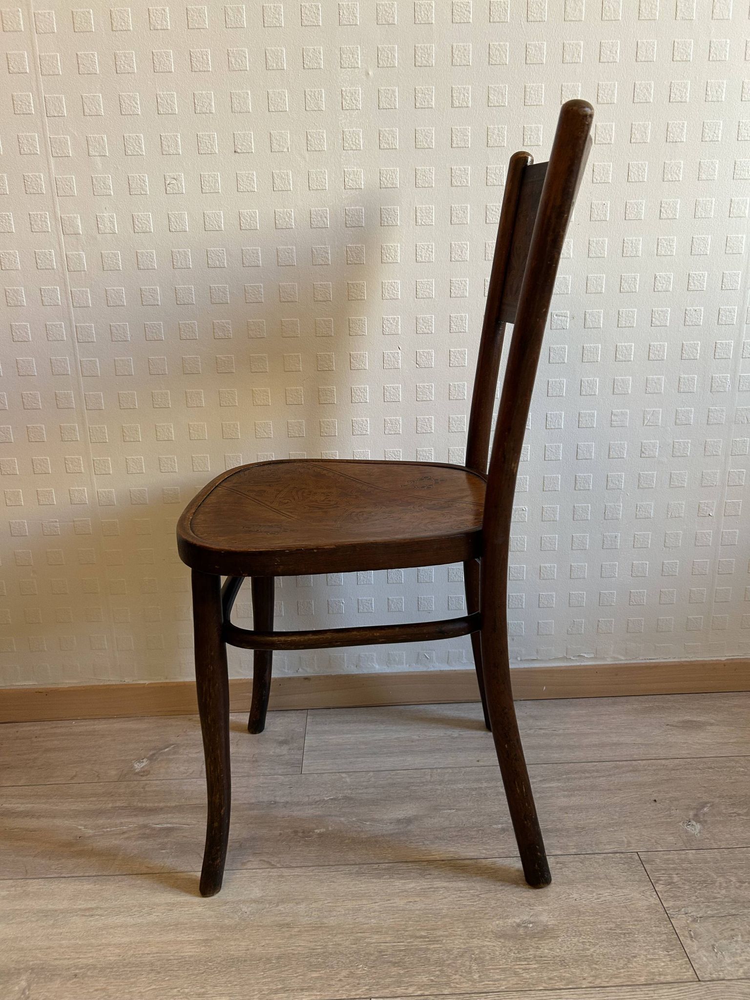 6 antique chairs Jacob & Josef Kohn – Vienna – Decorated bent wood – Style