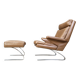 Swing Lounge Chair and Ottoman by Reinhold Adolf and Hans-Jürgen Schräpfer