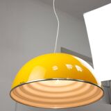 Rare Large Yellow Space-age Pendant from Guzzini, 1970s