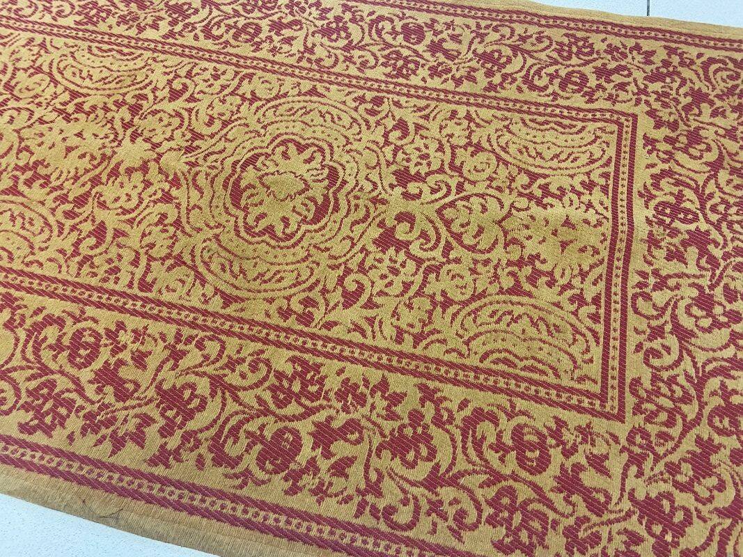 Antique Embroidered Hallway Entryway Rug Indoor Cotton