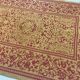 Antique Embroidered Hallway Entryway Rug Indoor Cotton