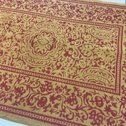 Antique Embroidered Hallway Entryway Rug Indoor Cotton
