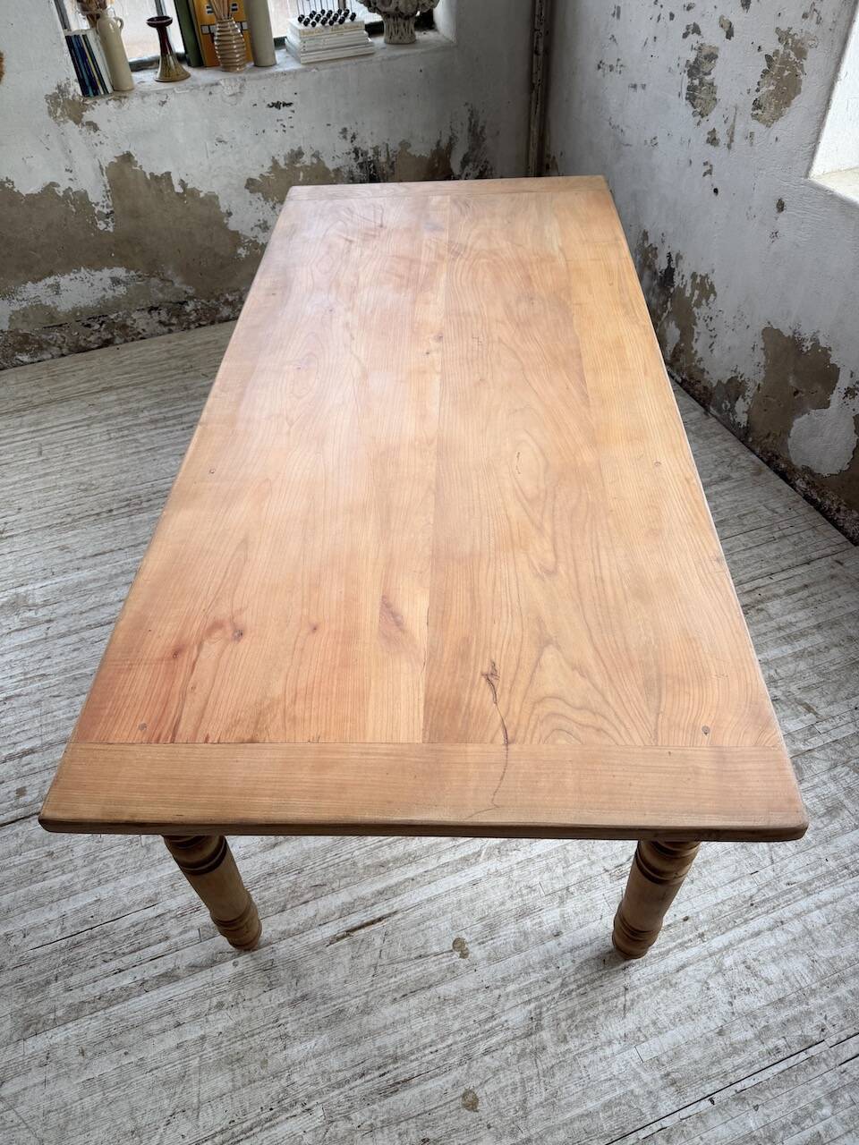 Table de ferme en merisier