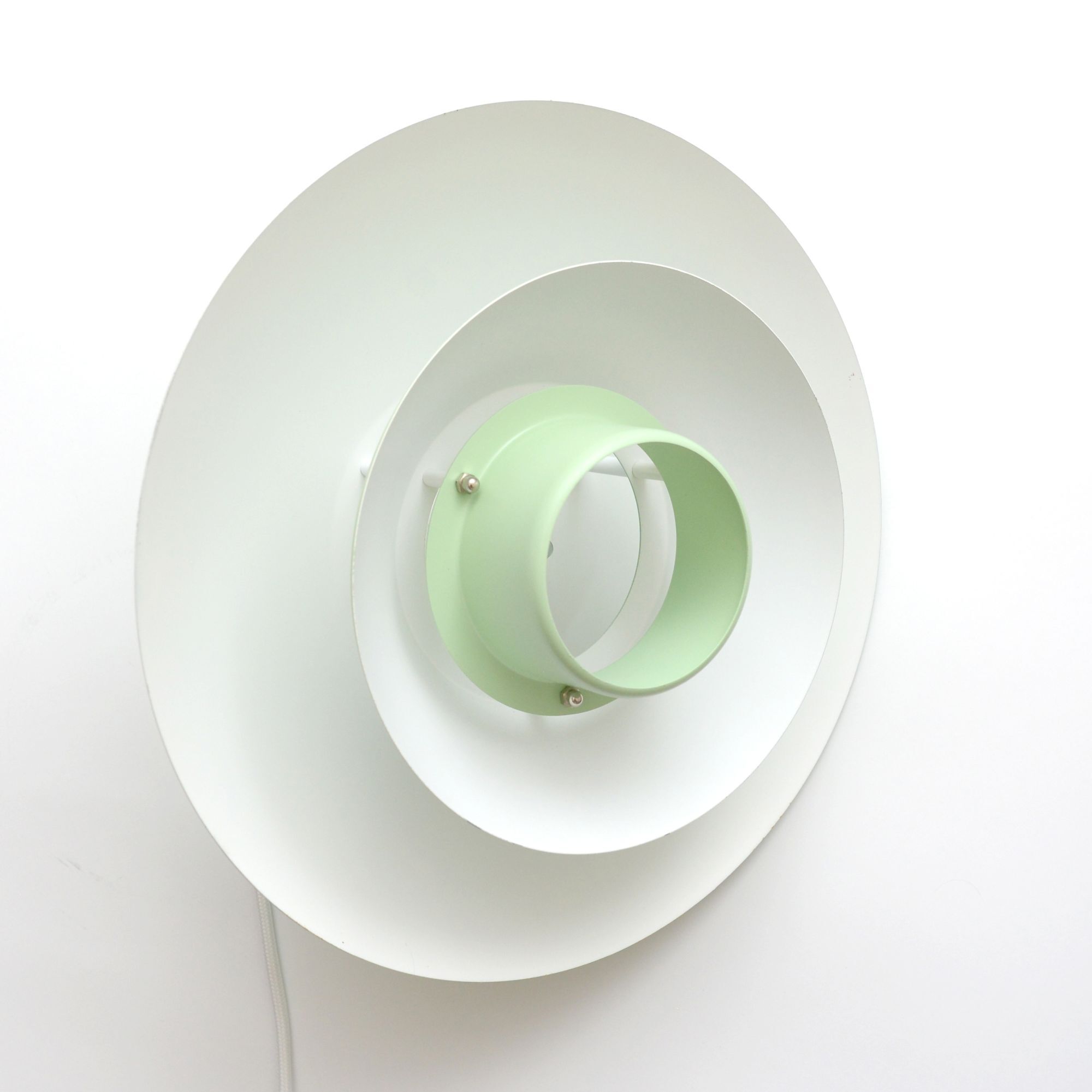 Pistachio Scandinavian lamp, 1970s