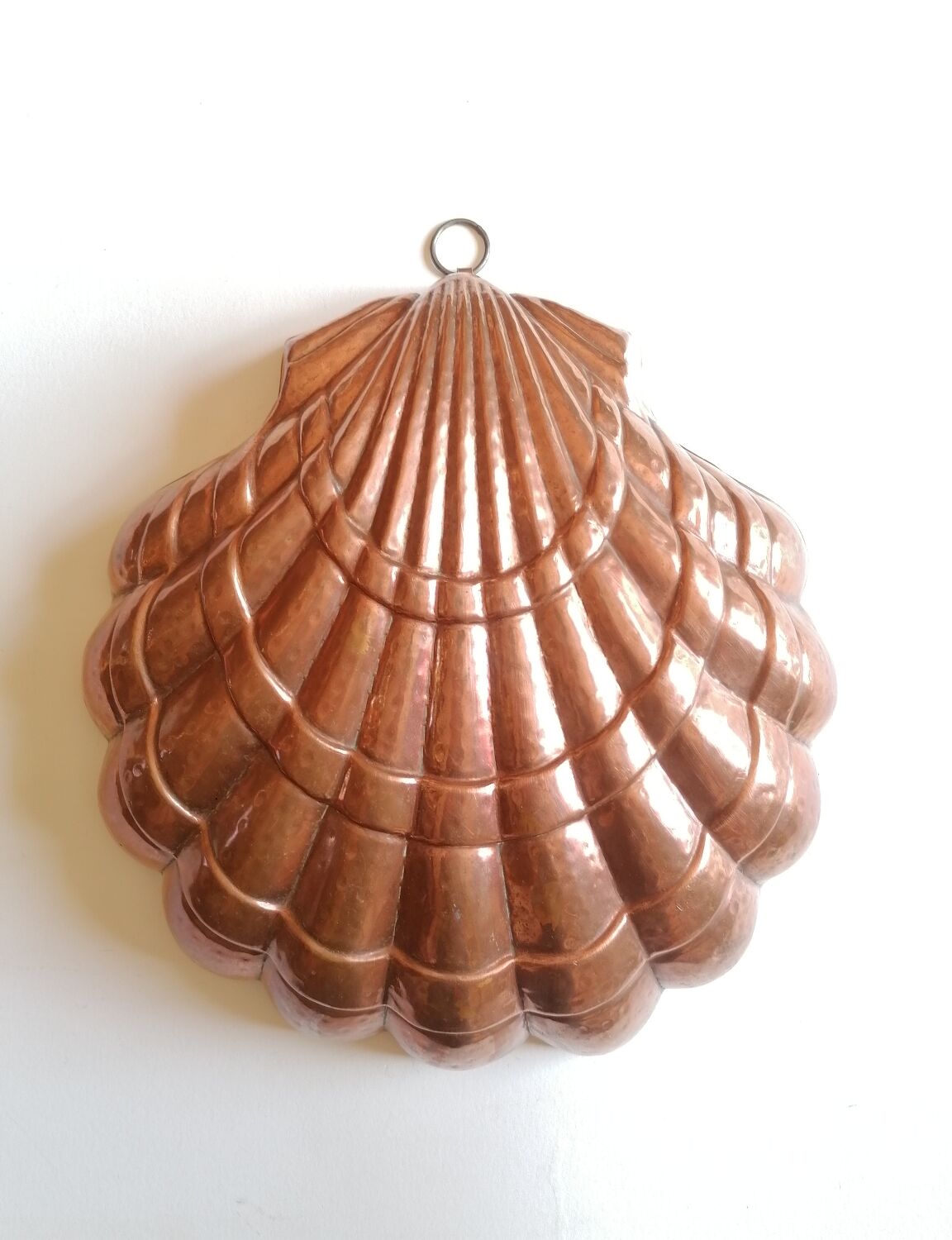 Copper cake mold shell 32 x 31 cm
