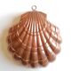 Copper cake mold shell 32 x 31 cm