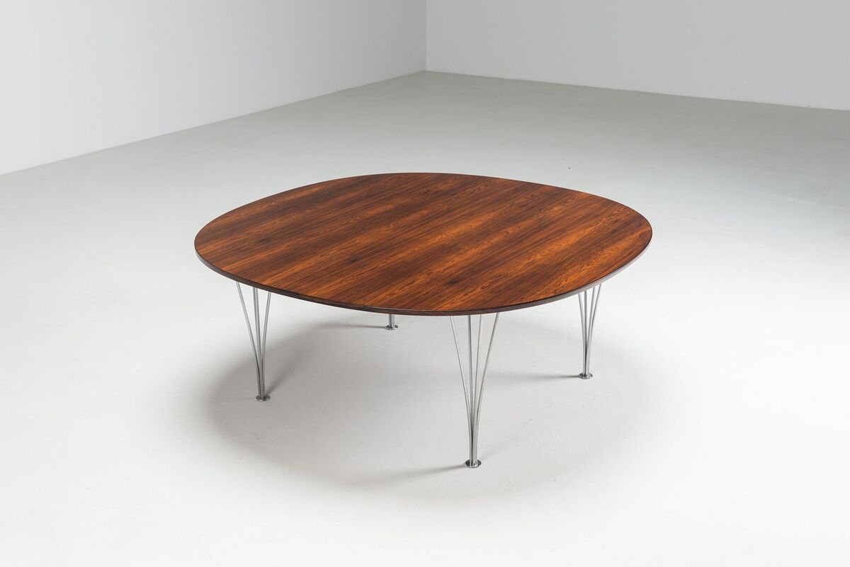 Piet Hein & Bruno Mathsson Superellipse coffee table Fritz Hansen Denmark 1968