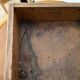 Antique solid oak chest - 31 x 26 x 15