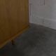 1970 Scandinavian wardrobe with shelves and mirror, 21x126, 2 doors.
