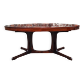 Large vintage Baumann table in rosewood with extensions, antique furniture.