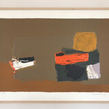 Original lithograph signed and framed by Henri MAUDUIT, 1917-2006.