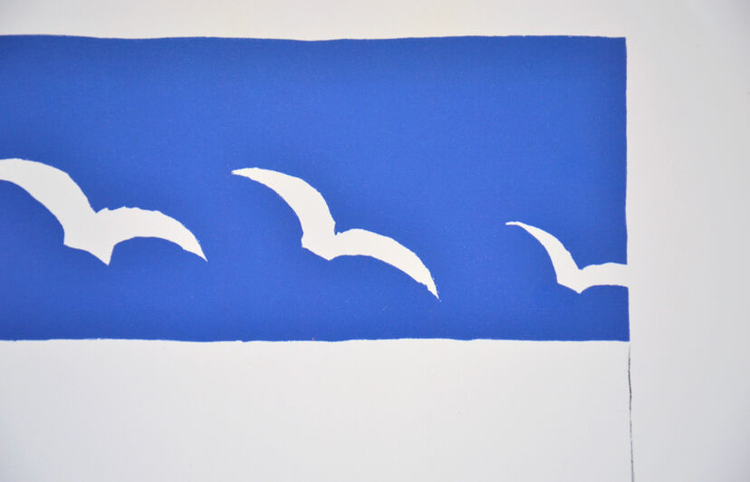 Lithographie oiseaux moderne de Georges Braque