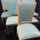 Suite 6 chaises design moderniste 1950