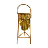 Worker BASKET with vintage sewing 1960 in rattan