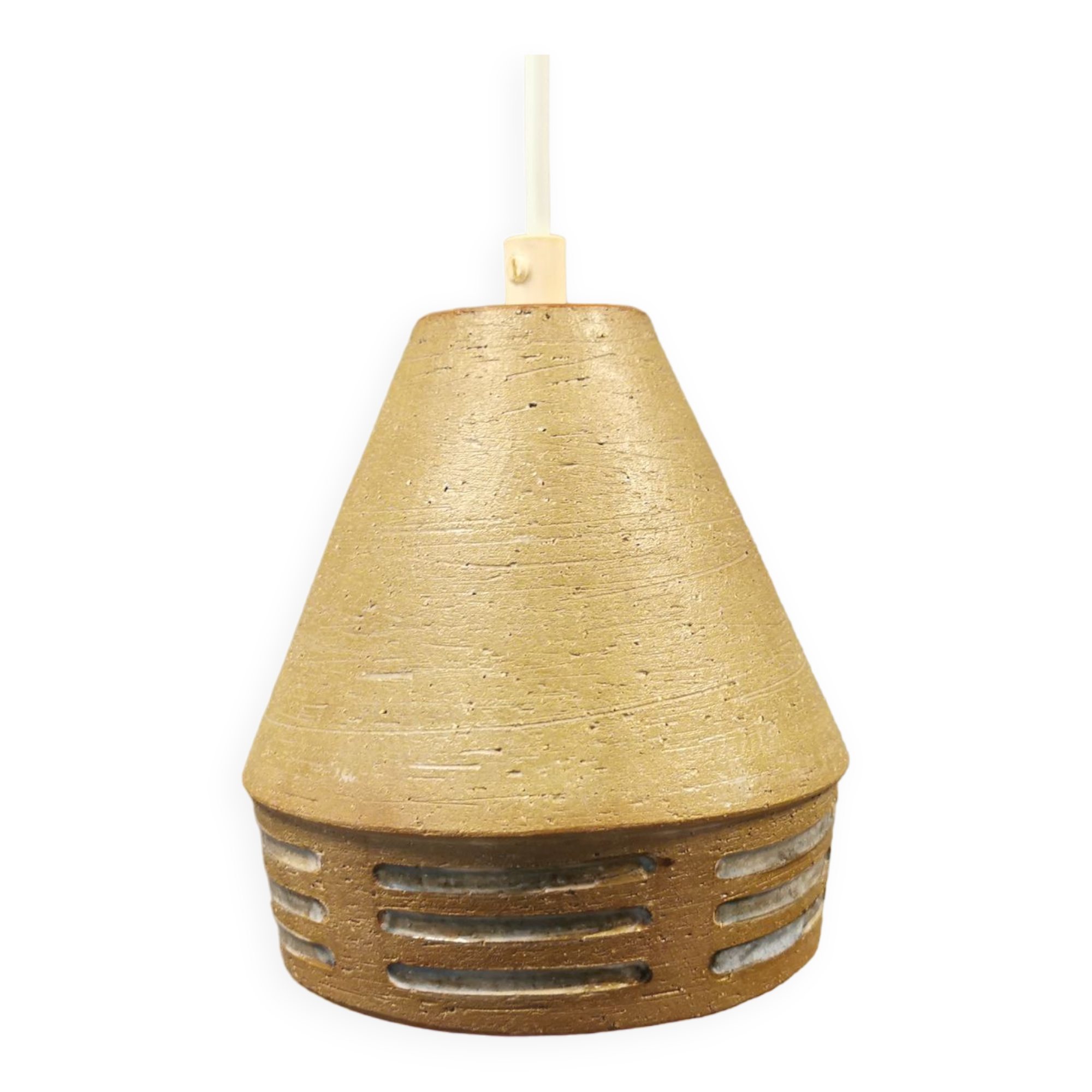 Small ceramic hanging lamp. Estimated Danish and from the 1970s.
