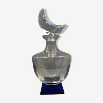 Sevres crystal decanter with crescent moon cap