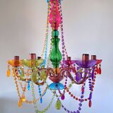 Lustre pampille coloré