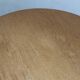 Round beech coffee table with curved legs, 1980s.