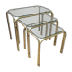 Série de 3 tables gigognes des années 70