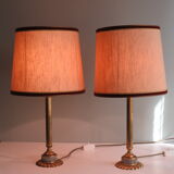 Table lamps in the Hollywood Regency style of the 1970s.