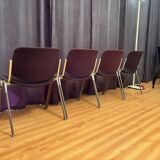 Set of four DSC 106 chairs designed by Giancarlo Piretti, Anonima Castelli,