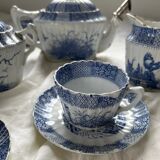 Antique tea service KG Lunéville late 19th century – Antique decoration – French earthenware