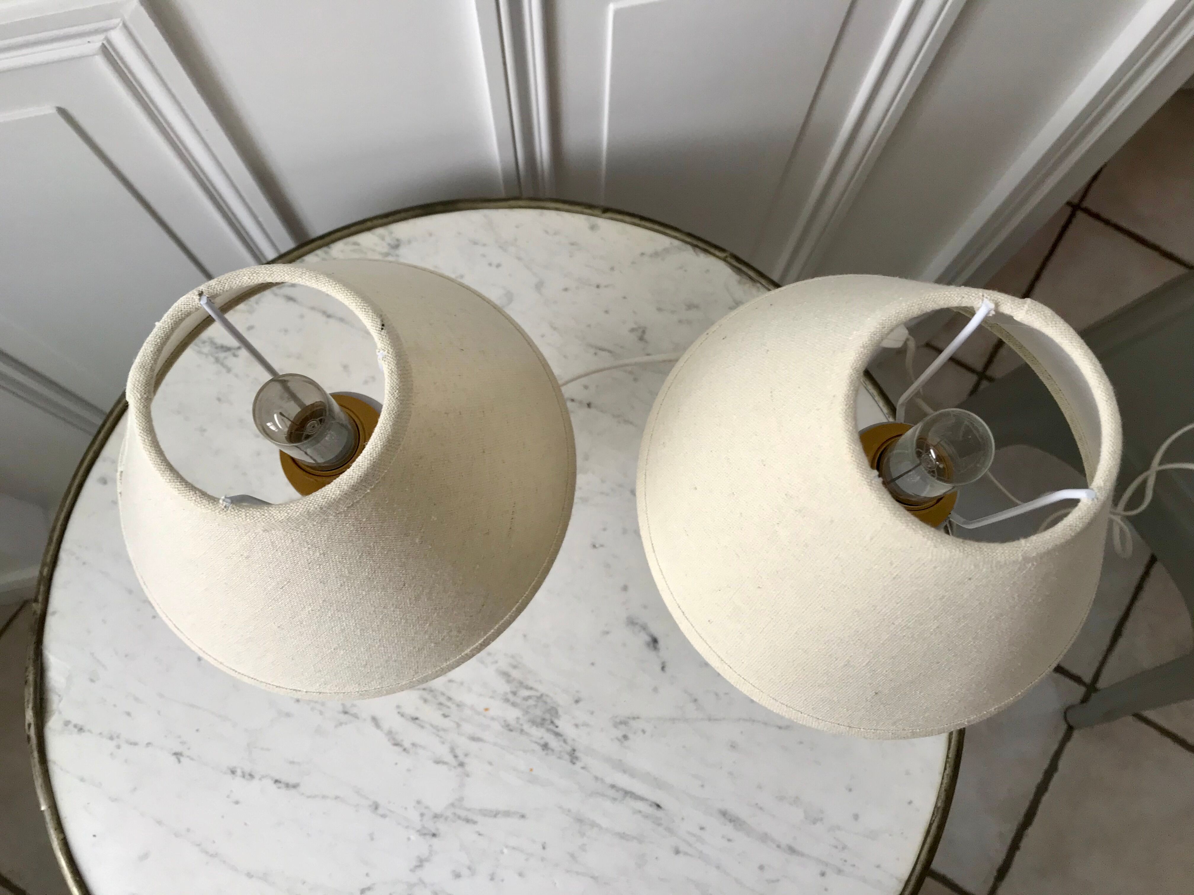 Pair of vintage murano glass lamp