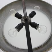 Functionalist chrome Pendant UFO by Josef Hurka for Napako, 1930s