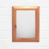 vintage pine small rectangular mirror