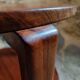 Table basse française mid-century en bois massif, années 1950