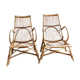 Rattan armchairs