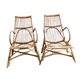 Rattan armchairs