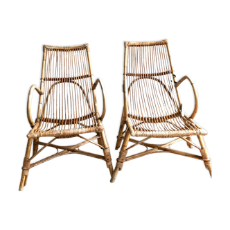 Fauteuils en rotin