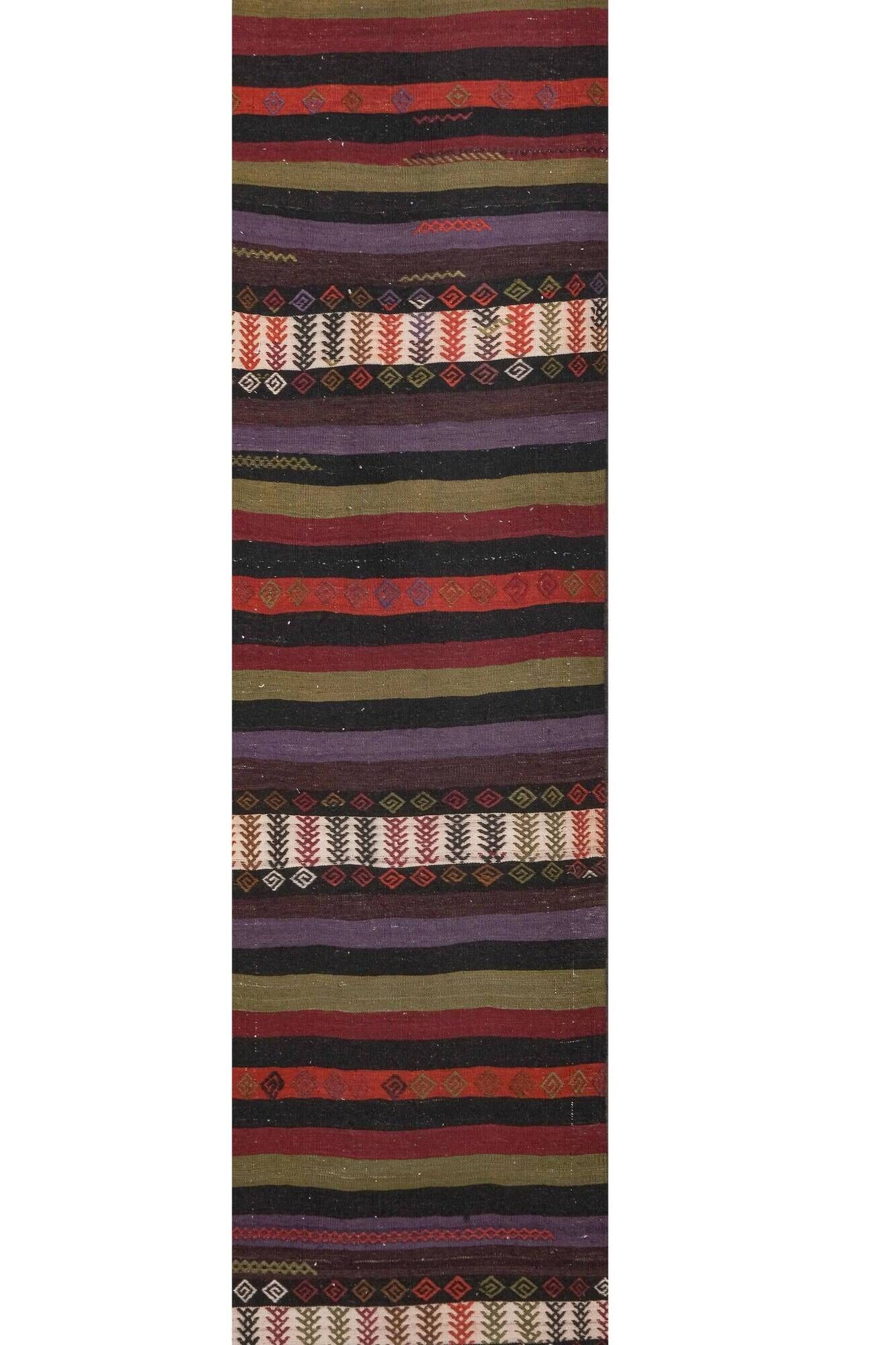 Vintage Turkish hallway rug 61x773 cm