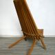 Armchair folding scandinavian teak 60 years