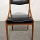 Series of 6 Scandinavian teak chairs from the 50s/60s