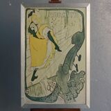 A reproduction of poster 1900 of Toulouse Lautrec poster