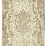 Tapis beige oriental ancien fait à la main 170 cm x 280 cm