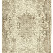 Handmade antique oriental beige rug 170 cm x 280 cm