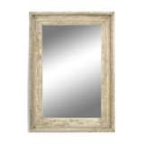 Mirror in patinated solid wood (106 x 75 x 7cm)