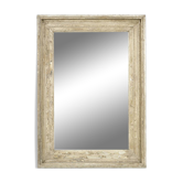 Mirror in patinated solid wood (106 x 75 x 7cm)