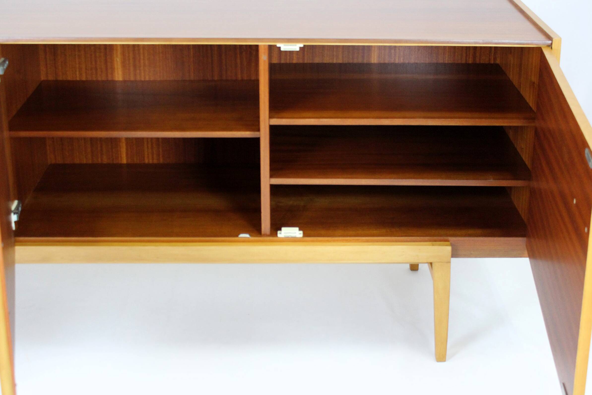 Restored Mid-Century Modern Sideboard in Mahogany and Ash. 1960s