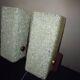 Wall sconce perspex tea and brass 50/60 years