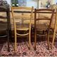4 old bistro chairs