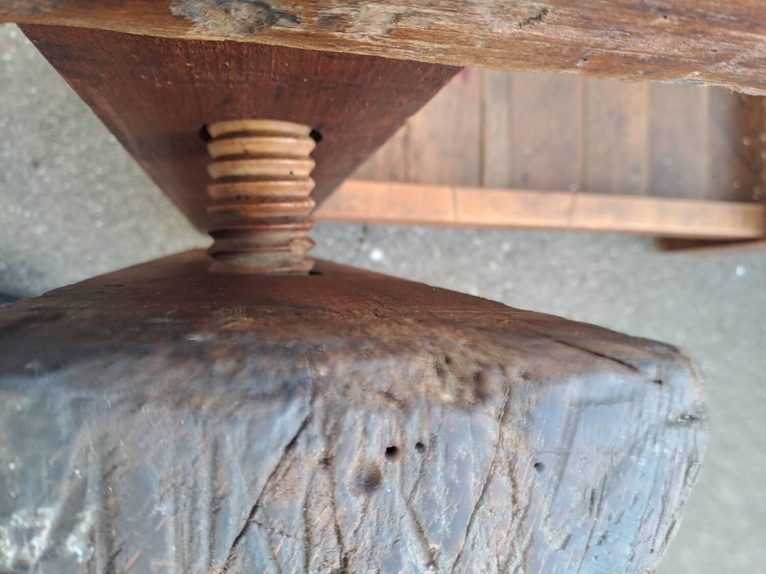 Early 20th century sculptor's workbench