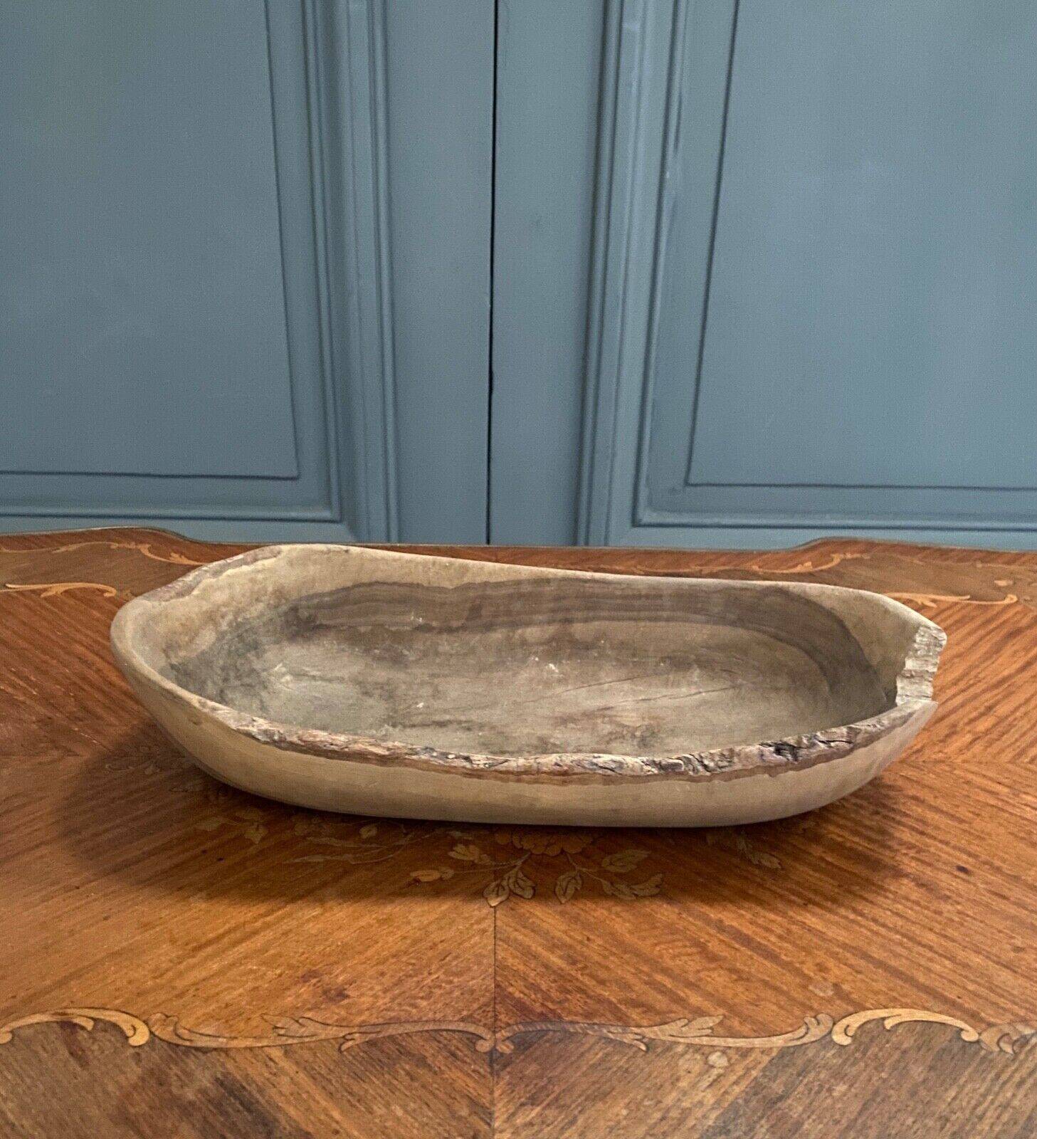Brutalist wooden fruit bowl 1970